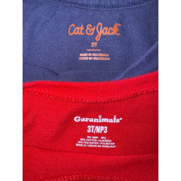 Toddler Boy Longsleeve Red and Blue Shirt Bundle, Size 3T - Picture 5 of 6